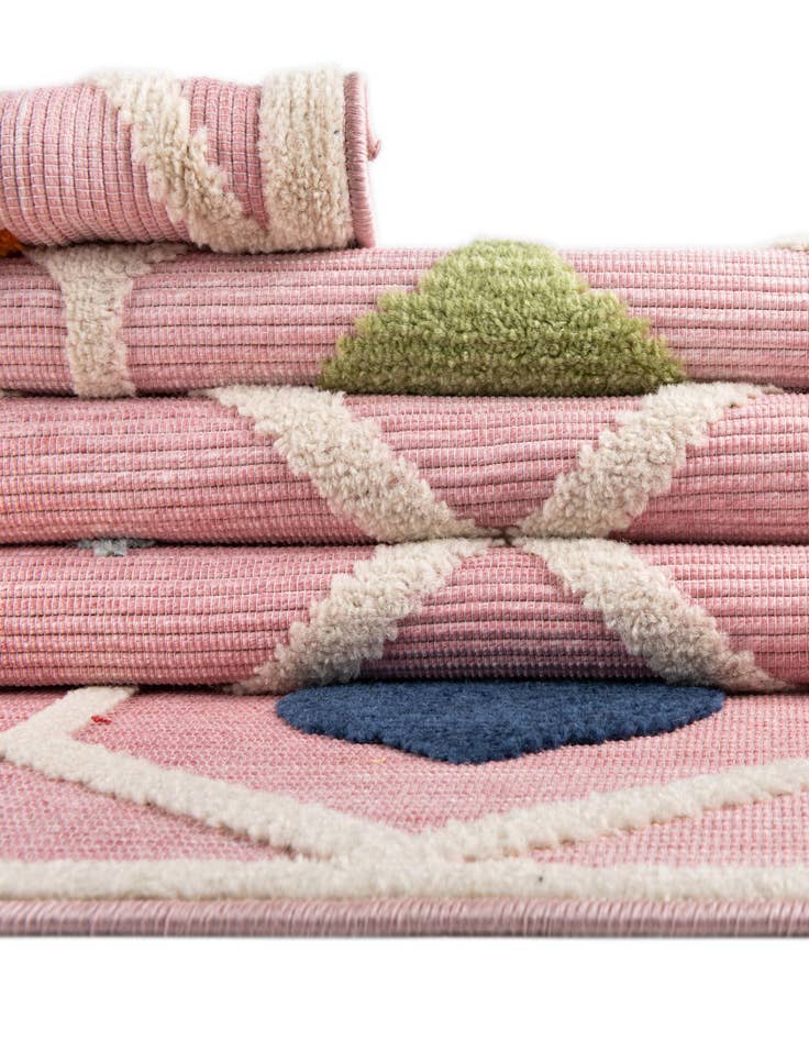 Detail image of  5' 3 x 5' 3  Washable Aruba Indoor / Outdoor Round Rug