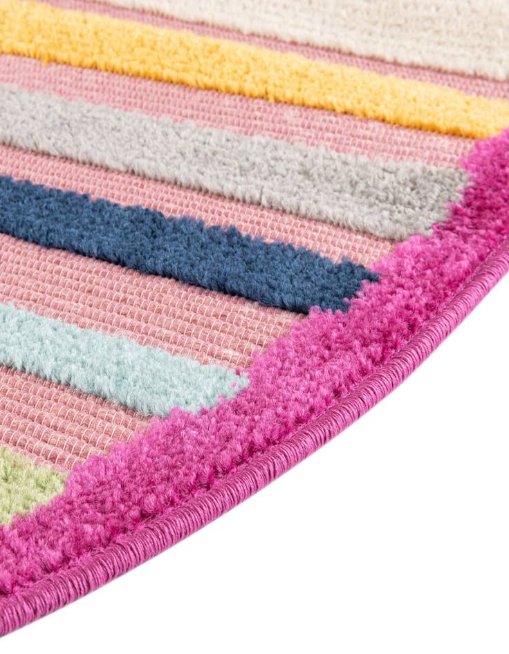 Detail image of  3' 3 x 3' 3  Washable Aruba Indoor / Outdoor Round Rug