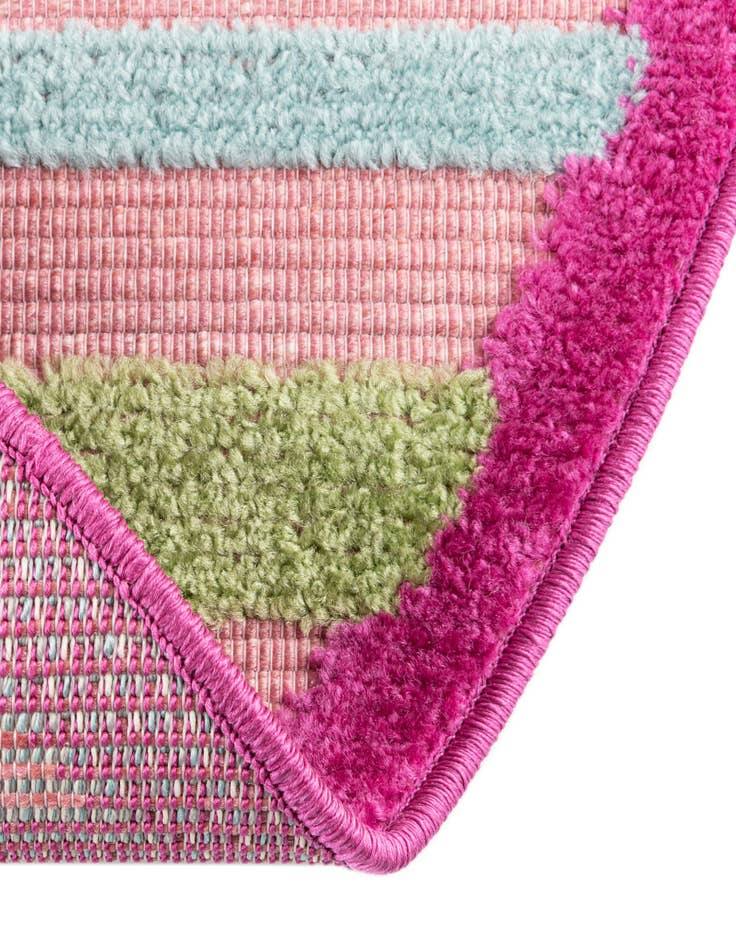 Detail image of  3' 3 x 3' 3  Washable Aruba Indoor / Outdoor Round Rug