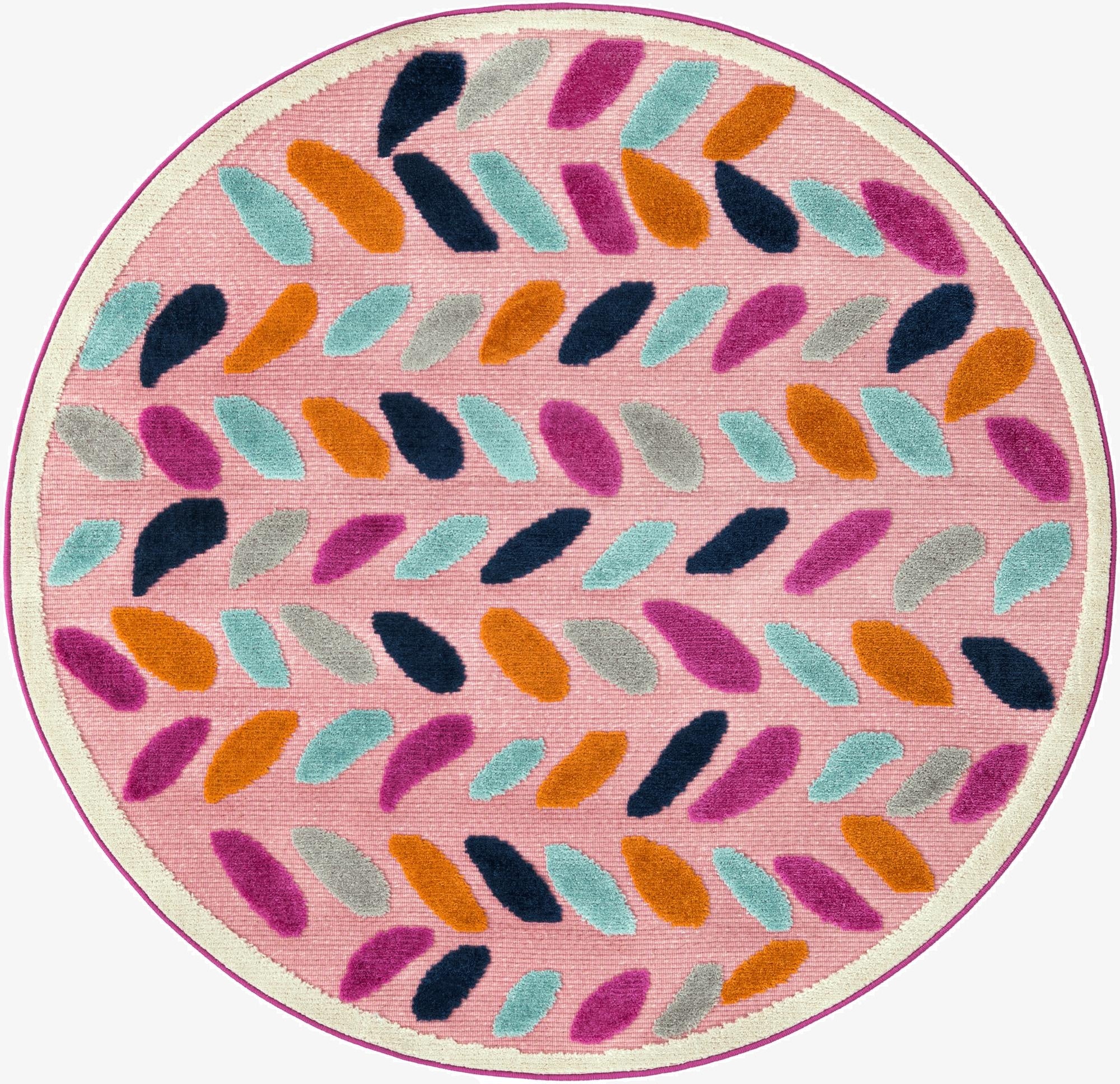  5' 3 x 5' 3  Washable Aruba Indoor / Outdoor Round Rug