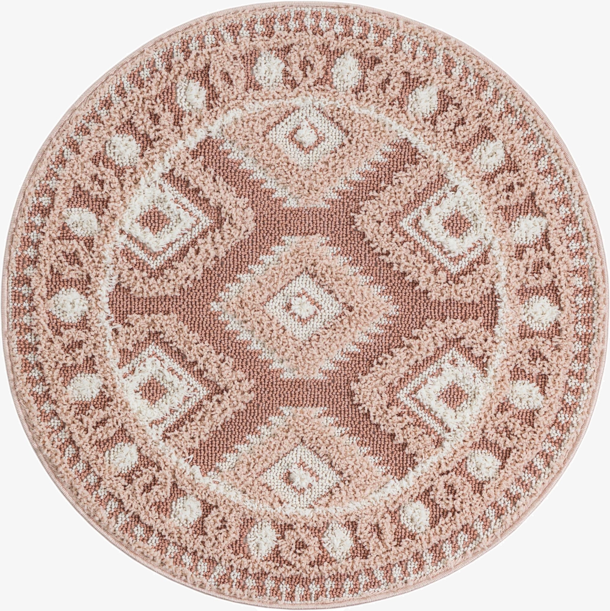  3' 3 x 3' 3 Boho Round Rug