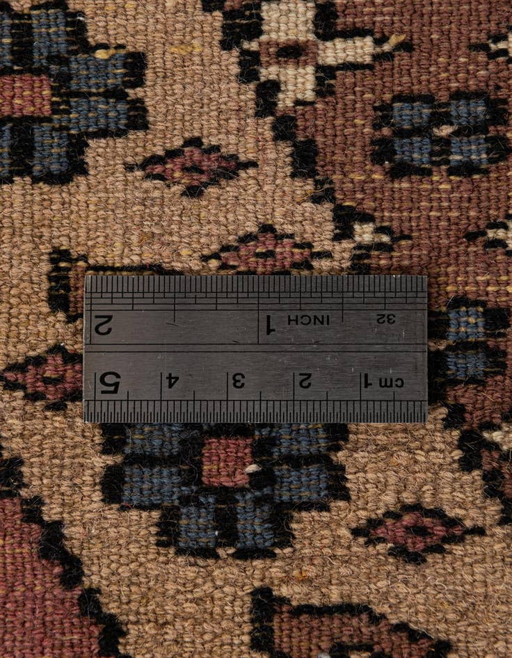 Detail image of  5' 11 x 6'  Hand Knotted Bokhara Oriental Wool Round Rug