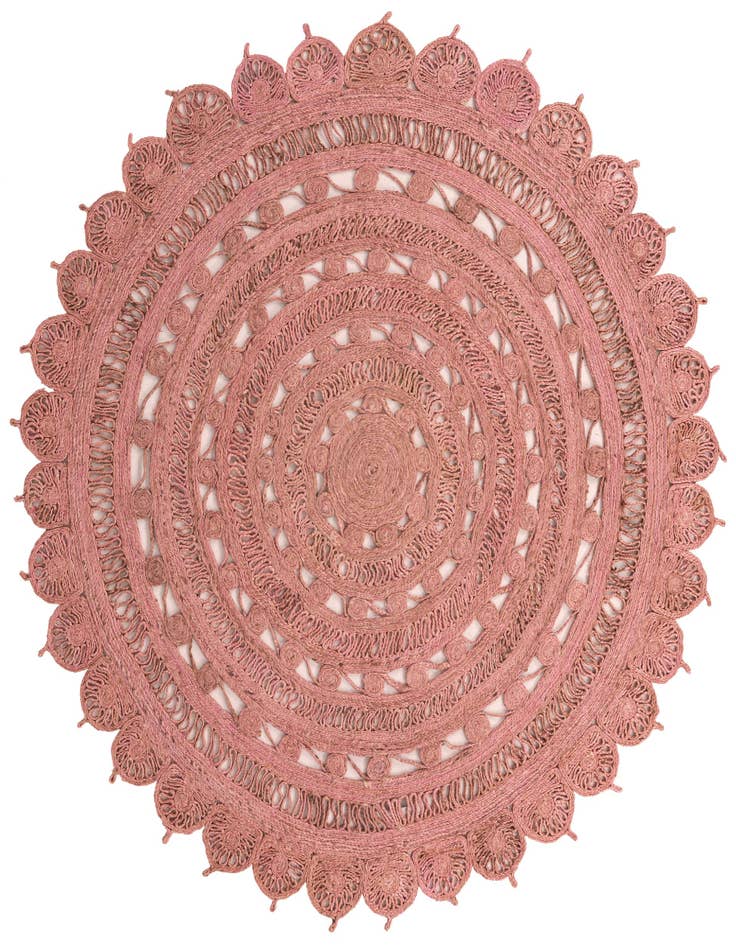 Detail image of  7' 10 x 7' 10  Hand Braided Jute Round Rug