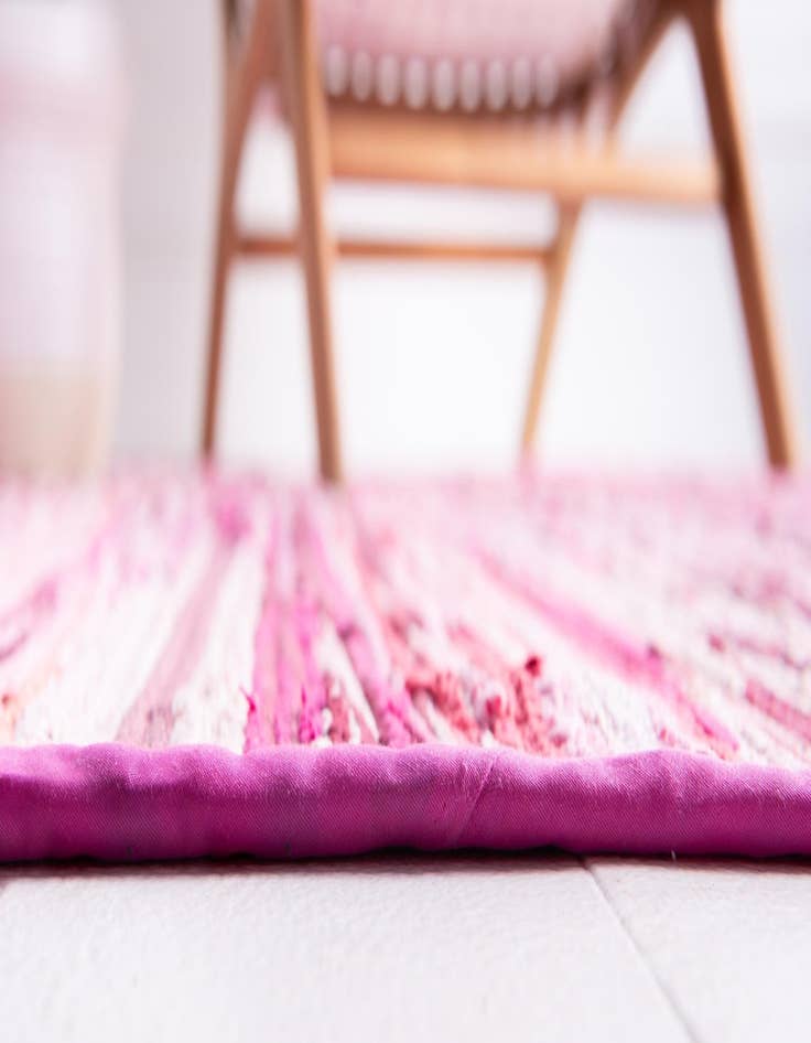 Detail image of  3' 3 x 3' 3 Chindi Cotton Round Rug