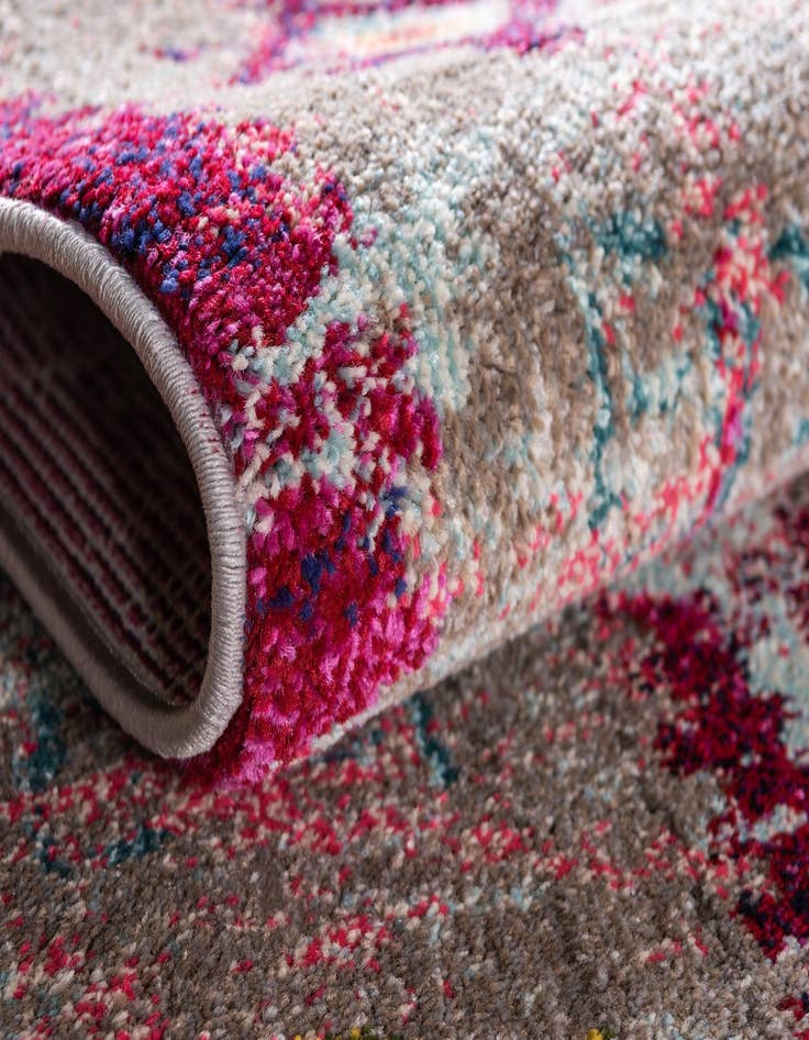 Detail image of  8' x 8'  Washable El Paso Round Rug