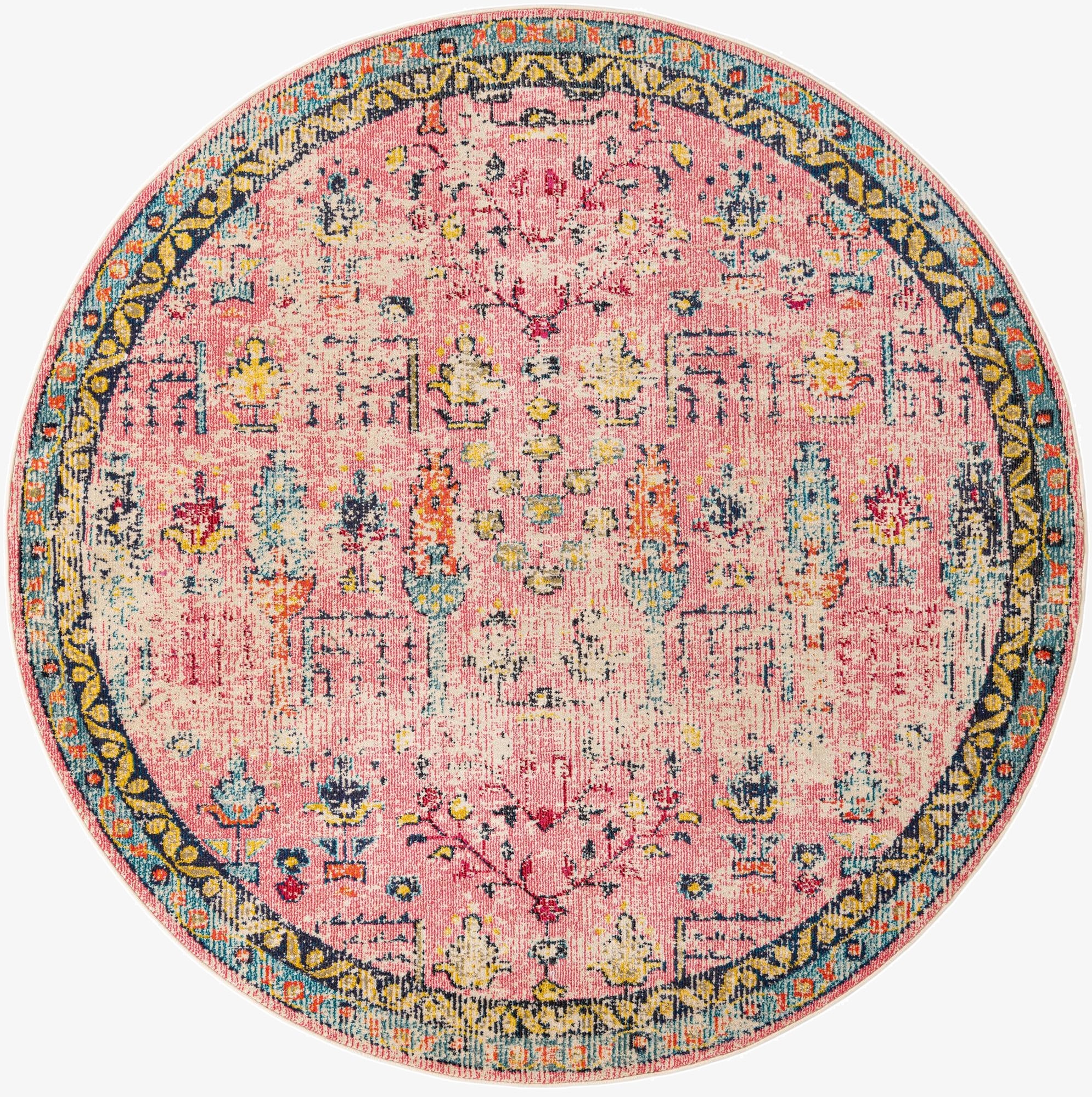  8' x 8'  Washable El Paso Round Rug