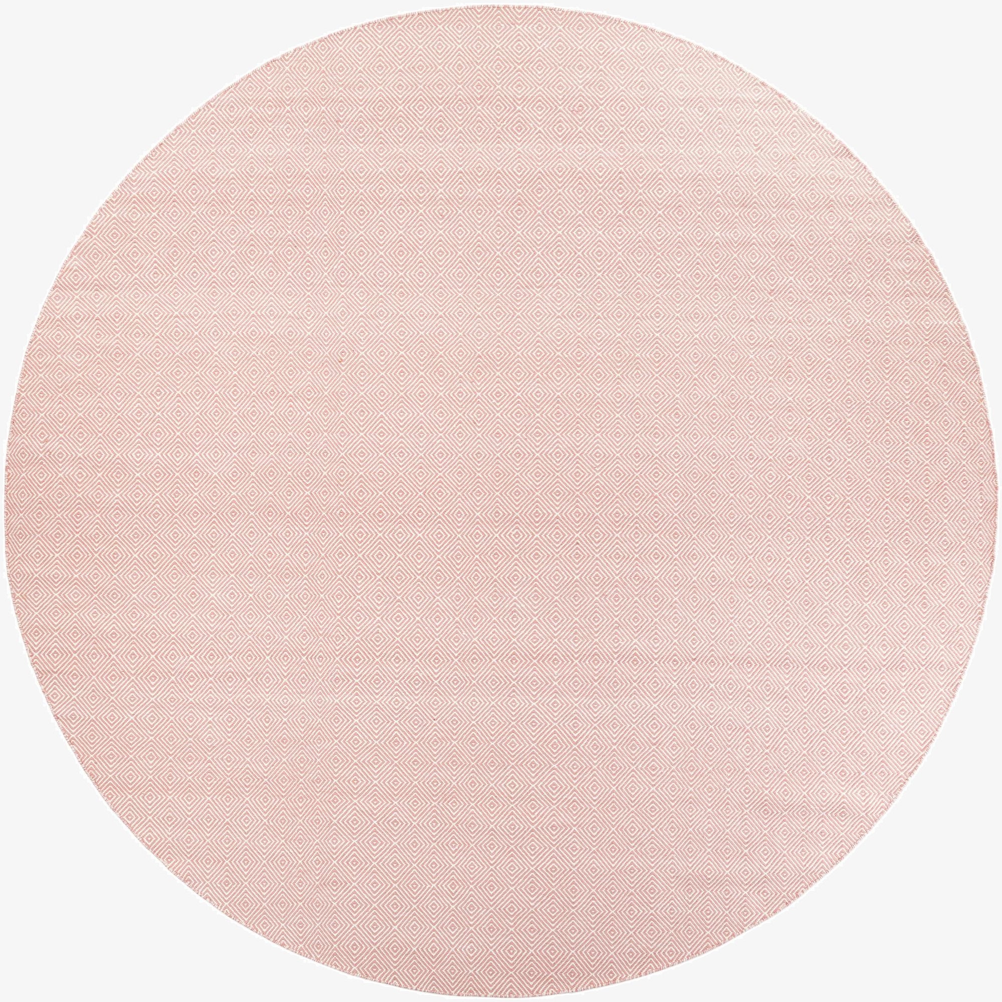  12' x 12'  Hand Woven Geo Trellis Flatweave Round Rug