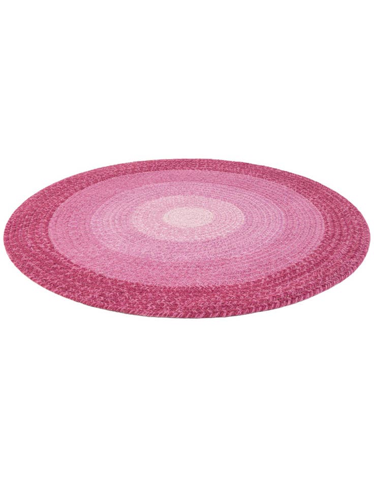 Detail image of  3' 1 x 3' 1  Hand Hand Braided Wool Round Rug