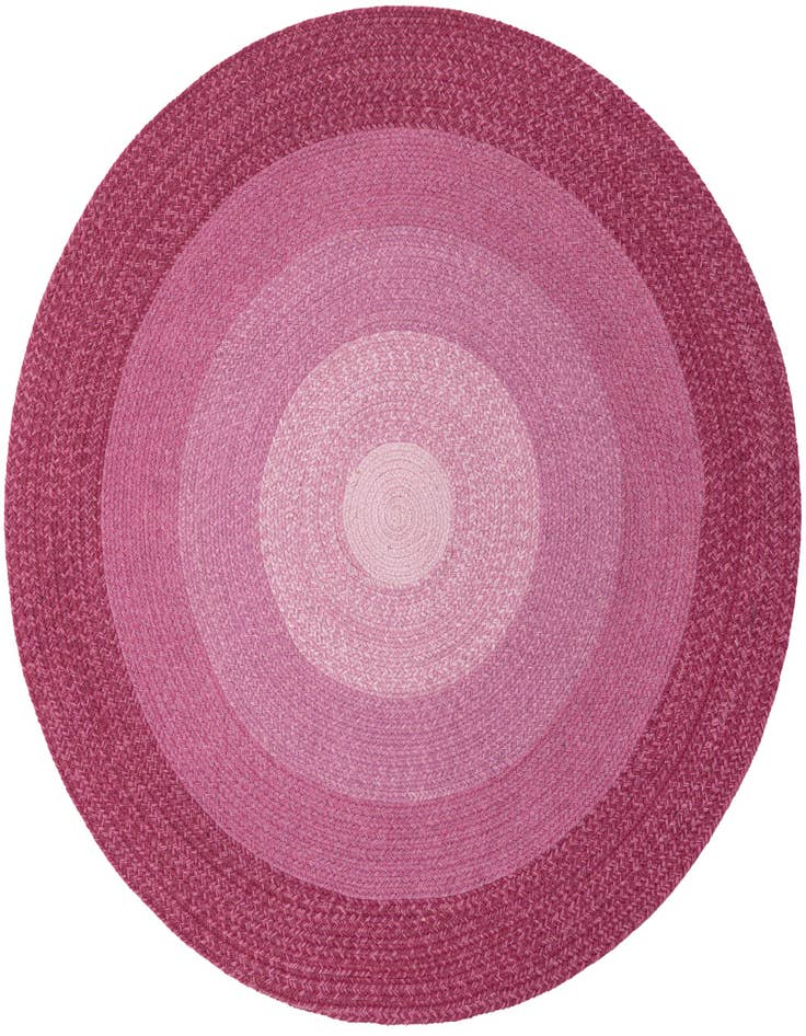 Detail image of  5' 1 x 5' 1  Hand Hand Braided Wool Round Rug
