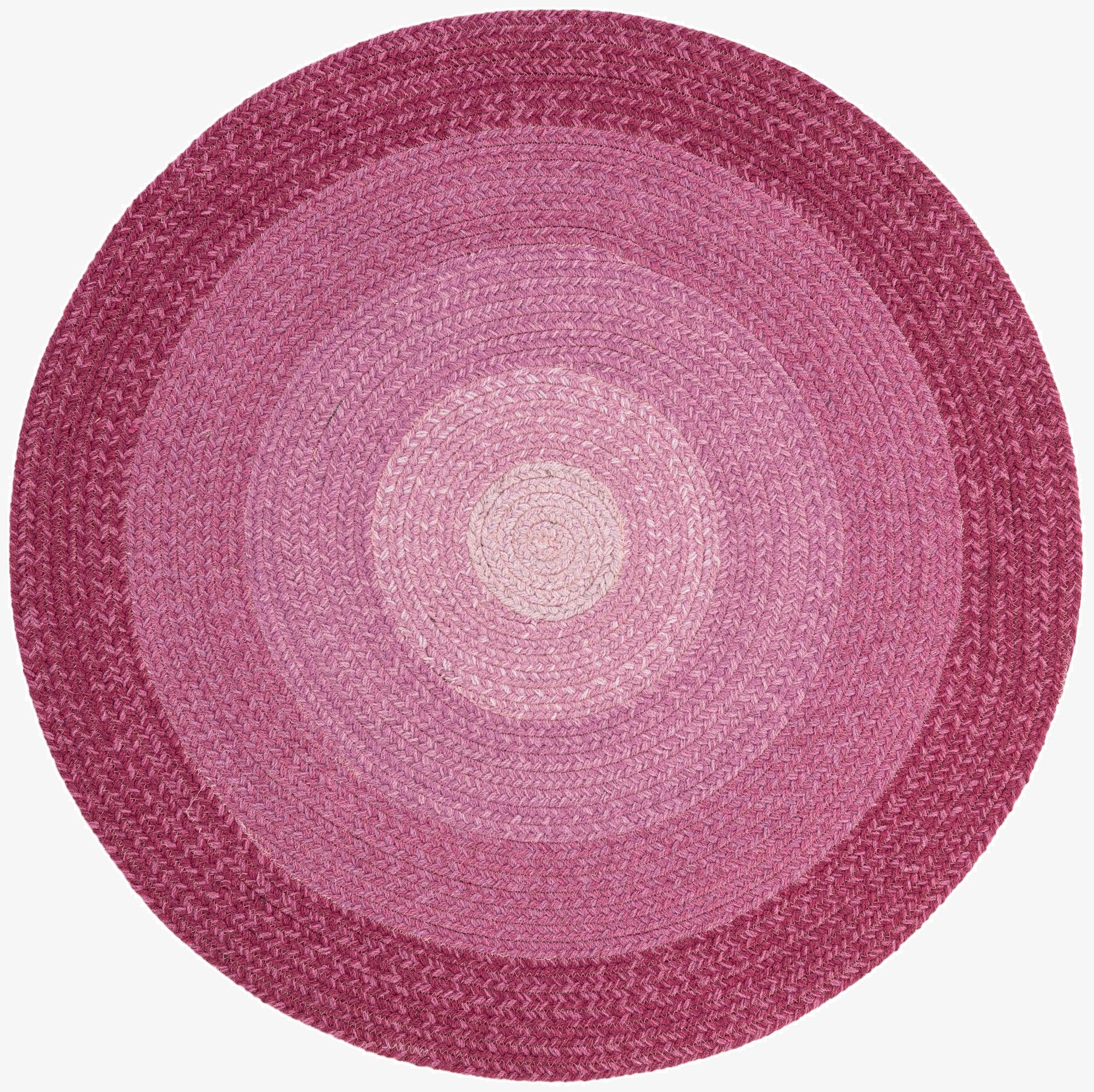  3' 1 x 3' 1  Hand Hand Braided Wool Round Rug