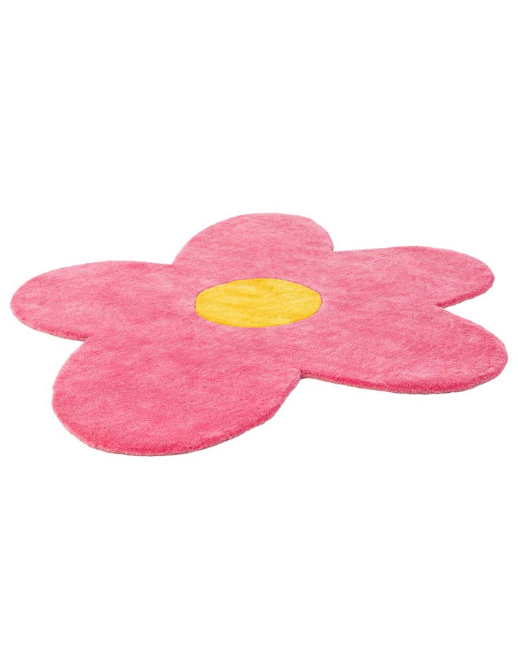 Detail image of  4' 1 x 4' 1 Happy Rugs Funky Flower Wool Round