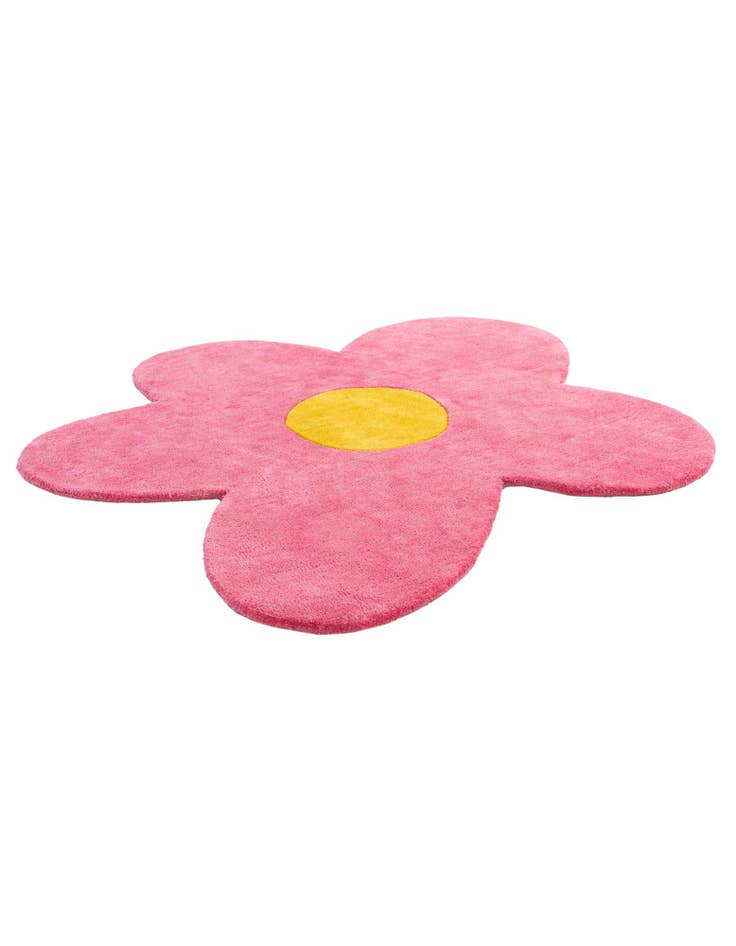 Detail image of  4' 1 x 4' 1 Happy Rugs Funky Flower Wool Round