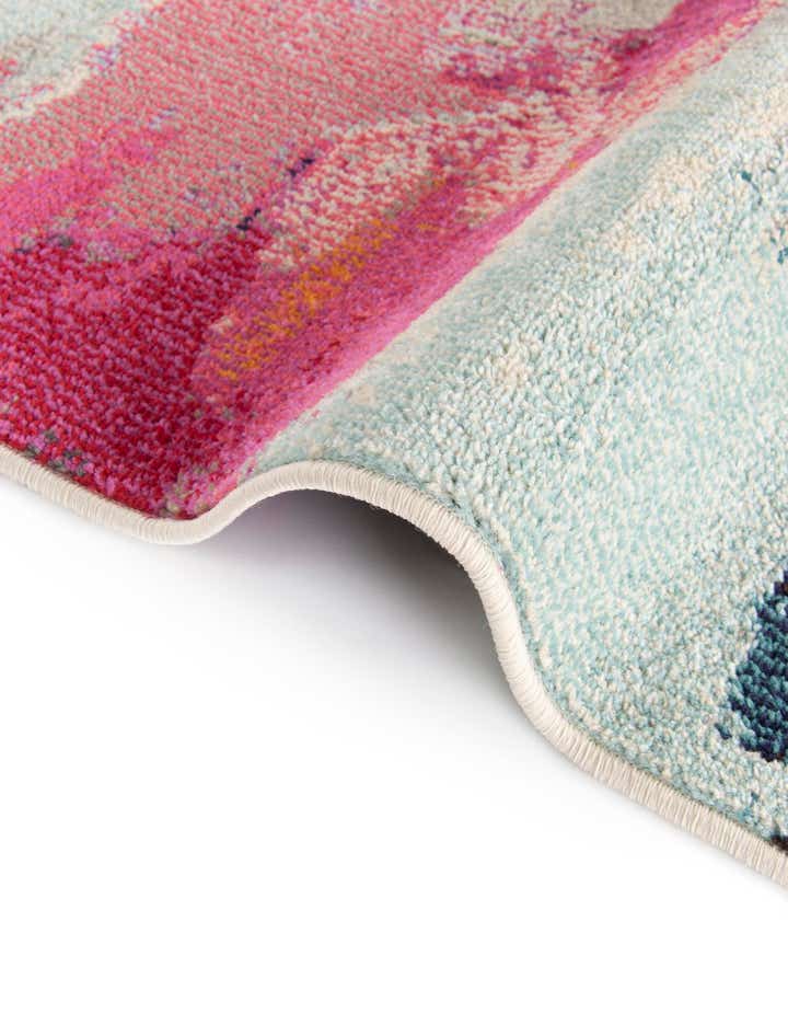 Pink 5' 3 x 5' 3 Hyacinth Round Rug | Rugs.com