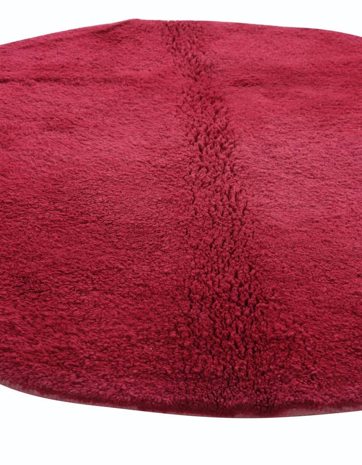 Detail image of  4' 8 x 5'  Hand Knotted Moroccan Wool Round Rug