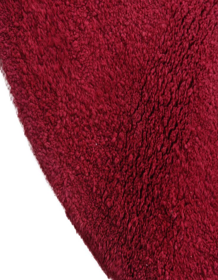 Detail image of  4' 8 x 5'  Hand Knotted Moroccan Wool Round Rug