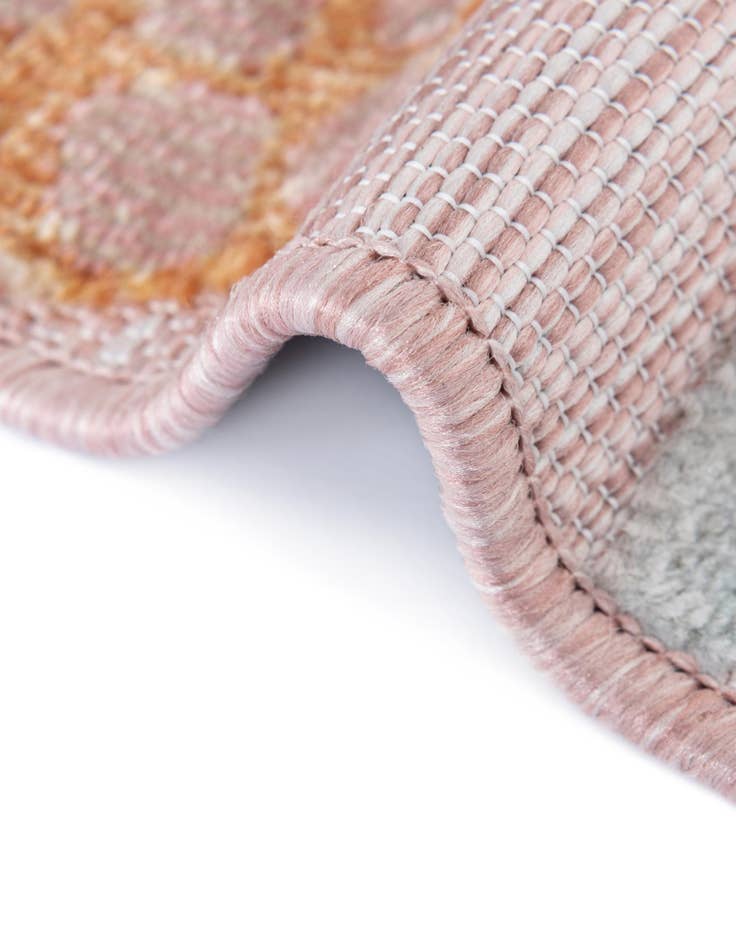 Detail image of  8' 2 x 8' 2  Washable Botanical Indoor / Outdoor Round Rug