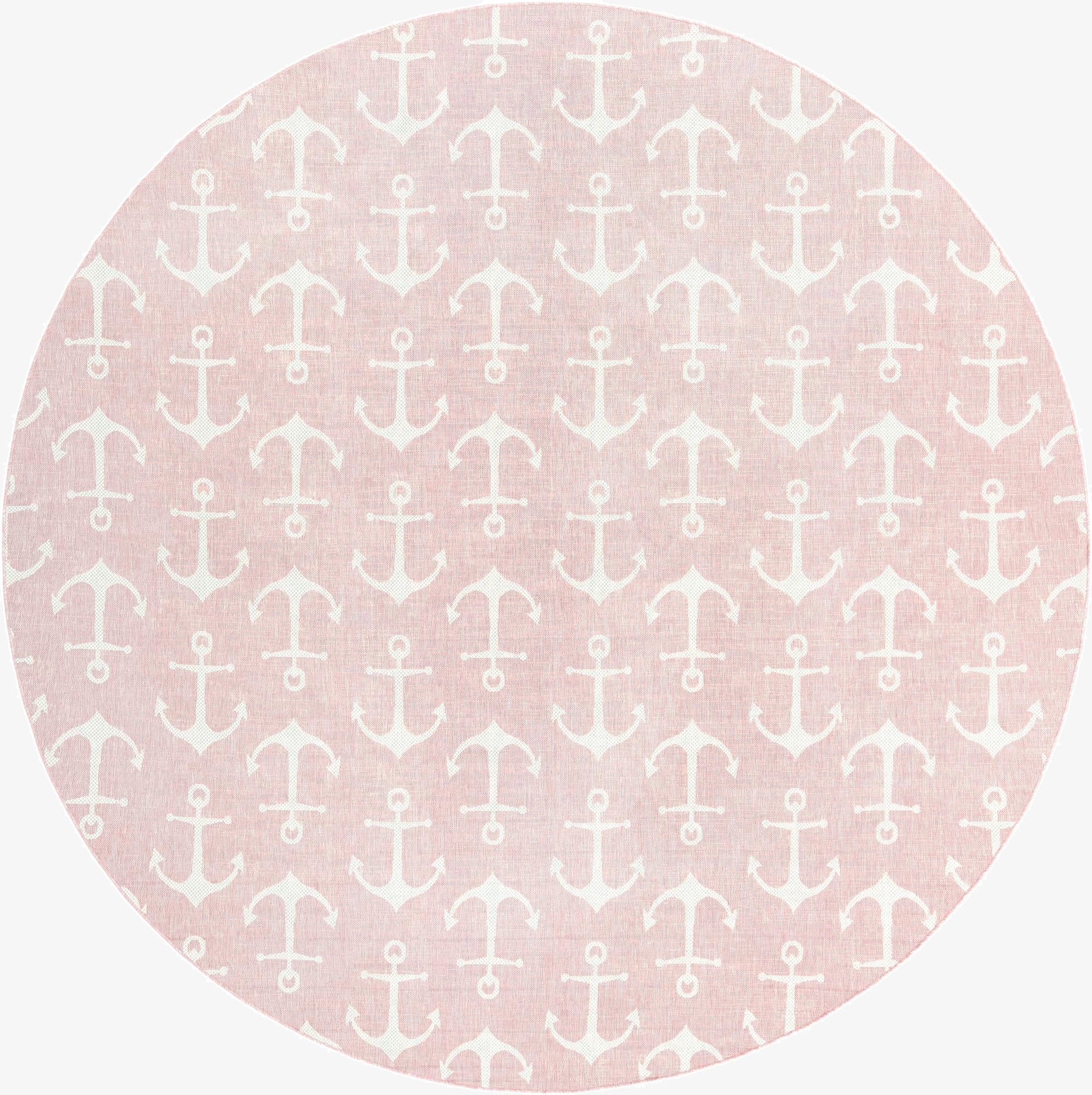  13' x 13'  Washable Coastal Indoor / Outdoor Round Rug