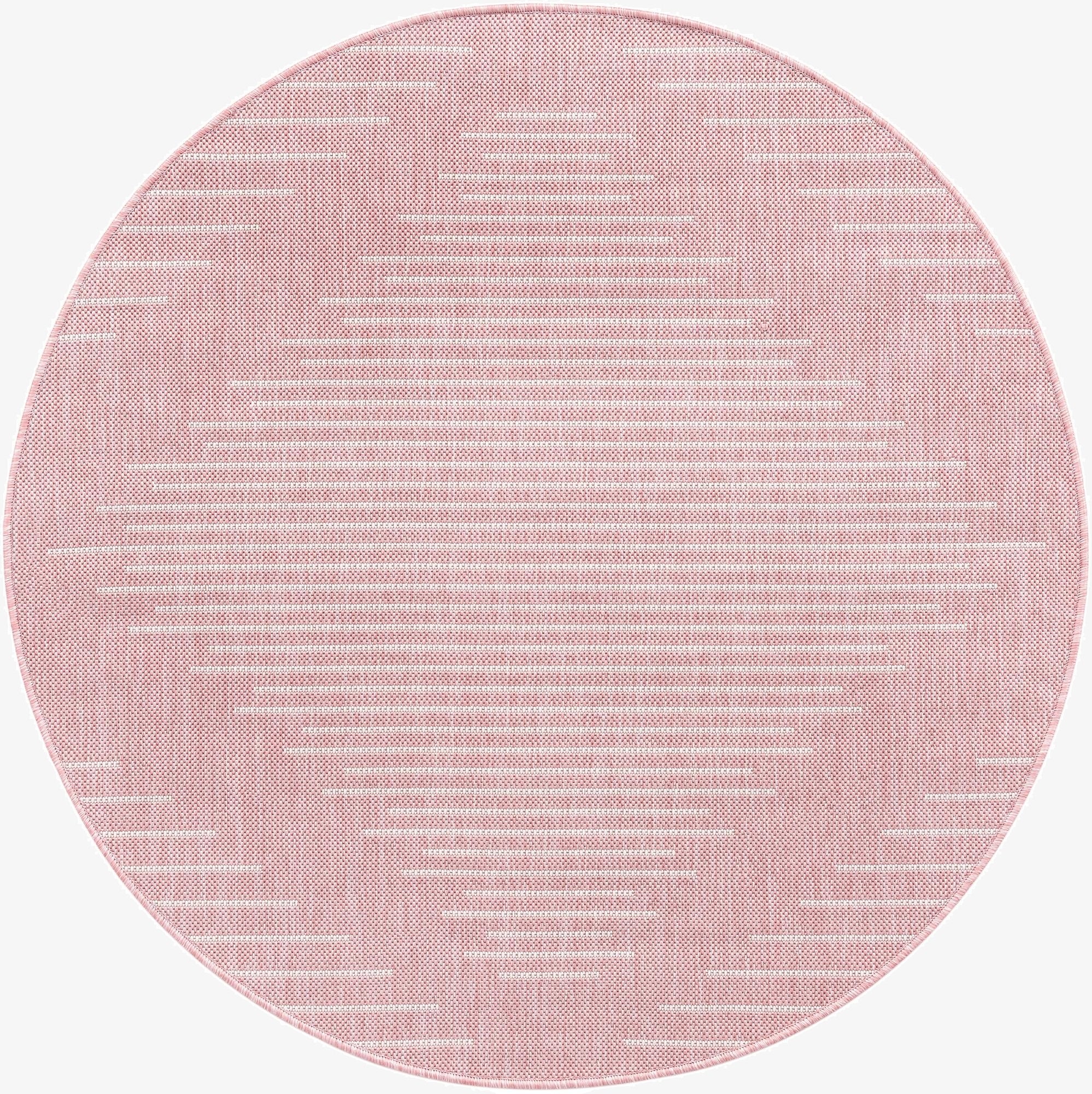  4' x 4'  Washable Modern Indoor / Outdoor Round Rug