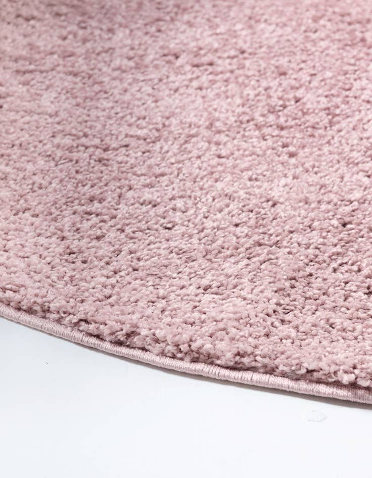 Detail image of  4' x 4' Soft Solid Shag Round Rug
