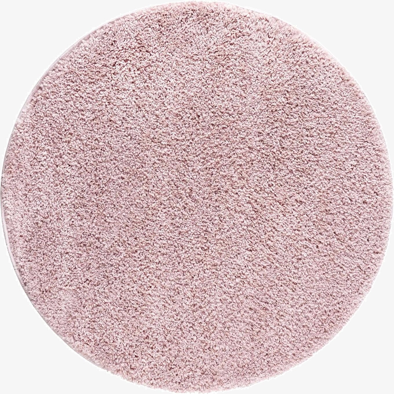 4' x 4' Soft Solid Shag Round Rug