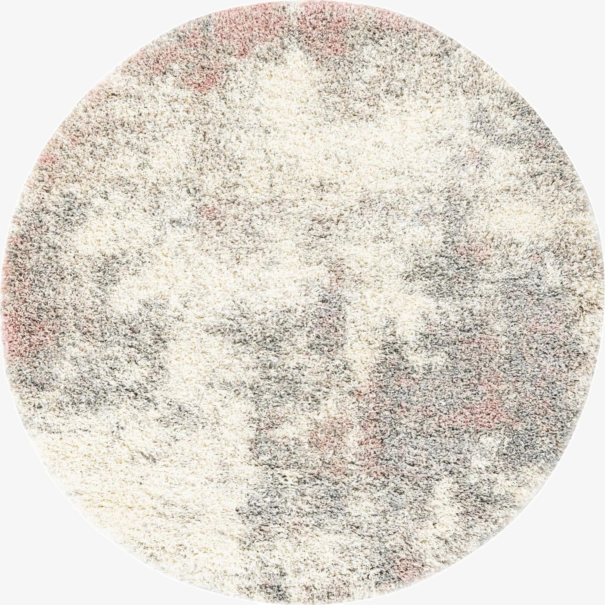  5' 3 x 5' 3 Soft Touch Shag Round Rug