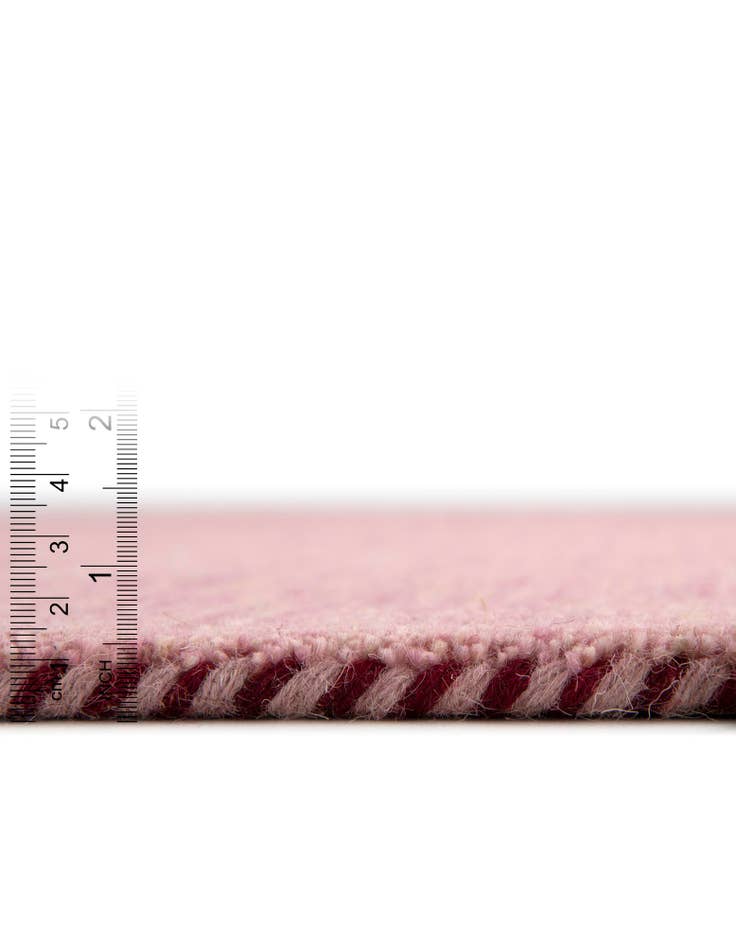 Detail image of  2' 4 x 2' 4  Hand Knotted Solid Gabbeh Wool Round Rug