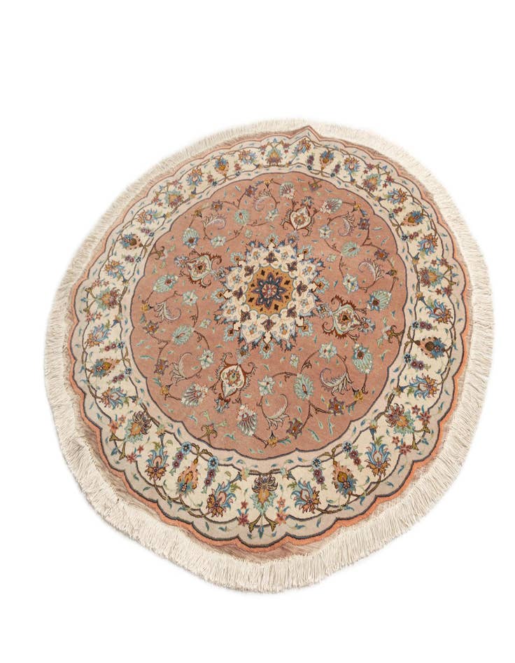 Detail image of  4' 10 x 4' 10 Tabriz Round Rug