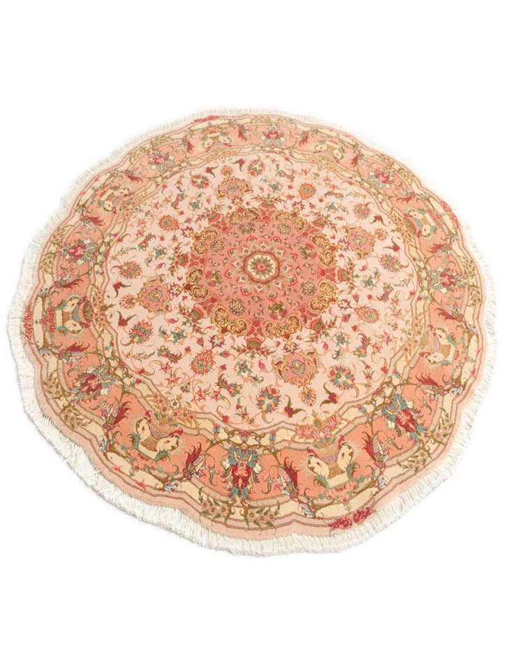 Detail image of  4' 11 x 4' 11 Tabriz Round Rug