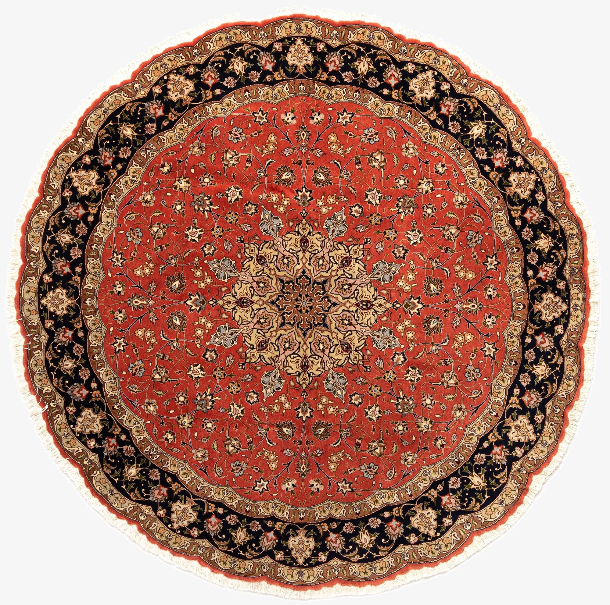  6' 7 x 6' 7 Tabriz Round Rug