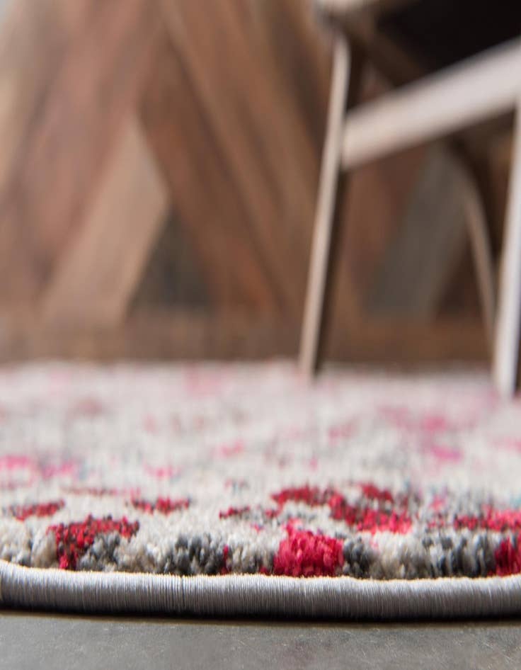 Detail image of  6' x 6'  Washable Theia Round Rug