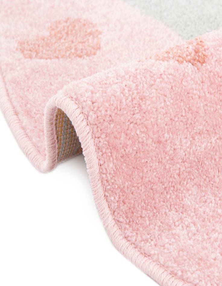 Detail image of  7' 10 x 7' 10 Cat Whimsy Kids Round Rug