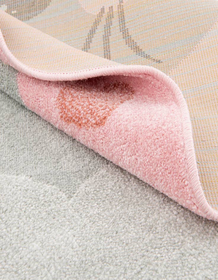 Detail image of  7' 10 x 7' 10 Cat Whimsy Kids Round Rug