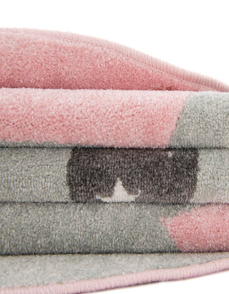 Detail image of  7' 10 x 7' 10 Cat Whimsy Kids Round Rug