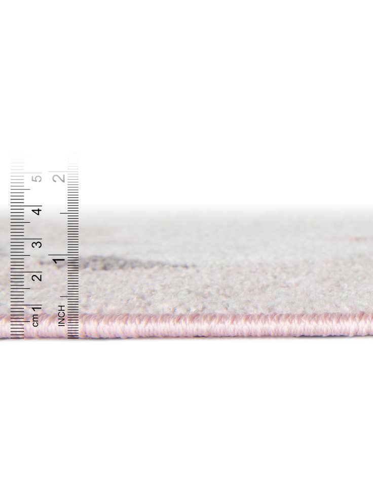 Detail image of  5' 3 x 5' 3 Unicorn Whimsy Kids Round Rug