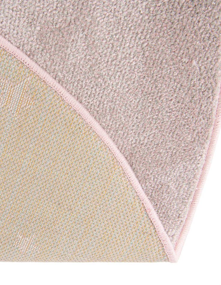 Detail image of  5' 3 x 5' 3 Unicorn Whimsy Kids Round Rug