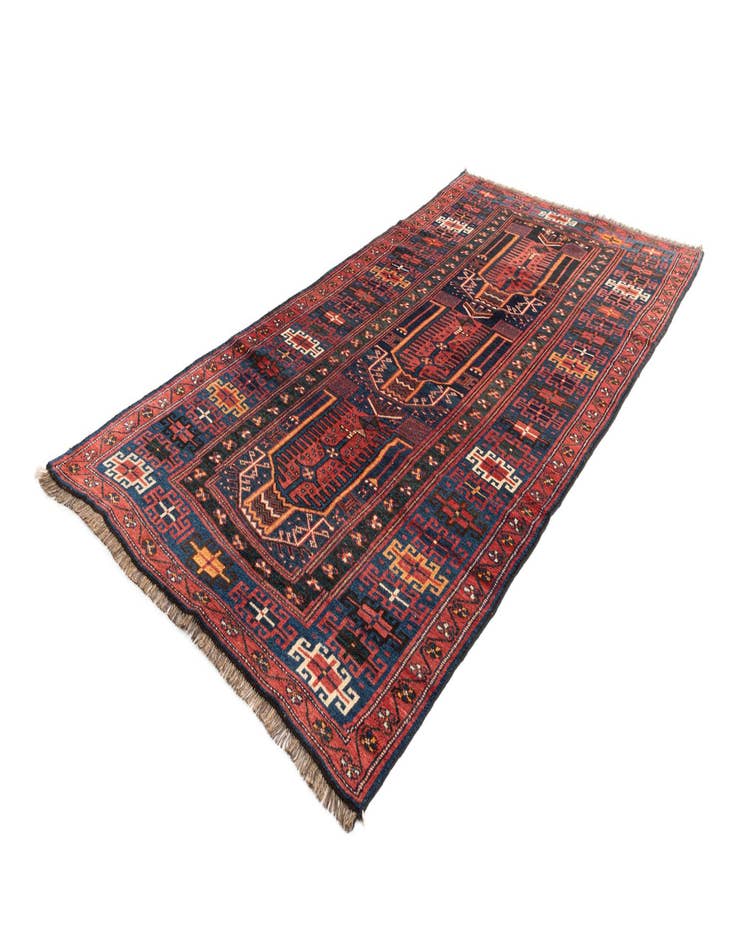 Detail image of  4' 7 x 9' 7 Afshar Wool Runner Rug