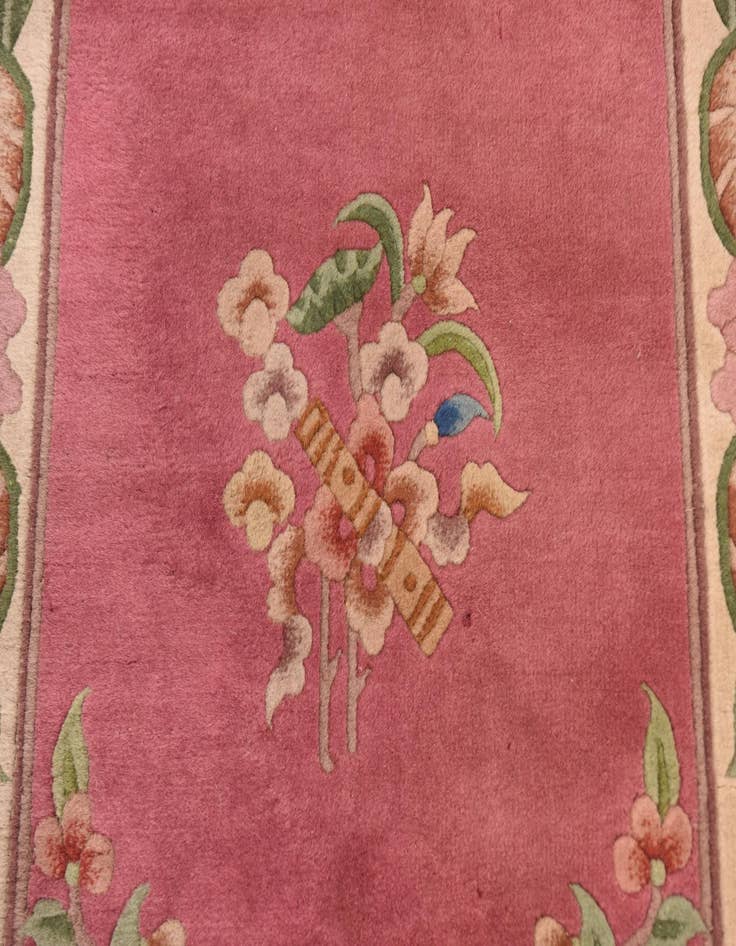 Detail image of 2' 10 x 11' 5 Hand Knotted Antique Finish Wool Runner Rug