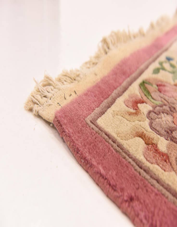 Detail image of 2' 10 x 11' 5 Hand Knotted Antique Finish Wool Runner Rug