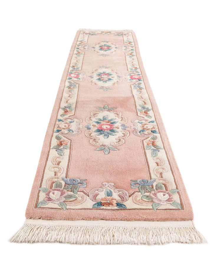Detail image of  2' 4 x 10' 5  Hand Knotted Antique Finish Wool Runner Rug