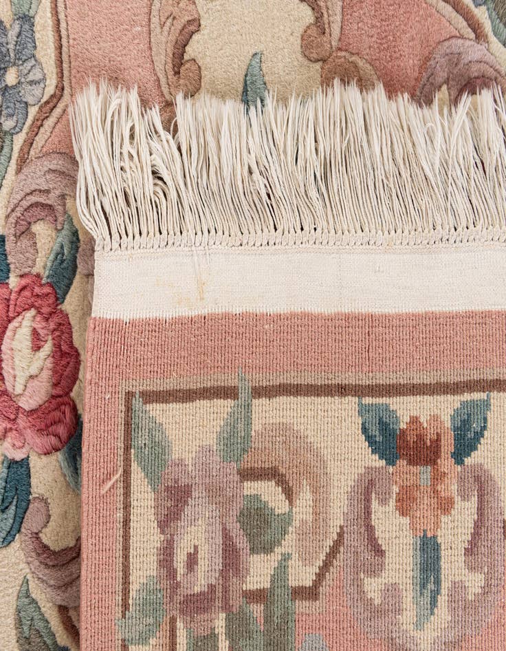 Detail image of  2' 4 x 10' 5  Hand Knotted Antique Finish Wool Runner Rug