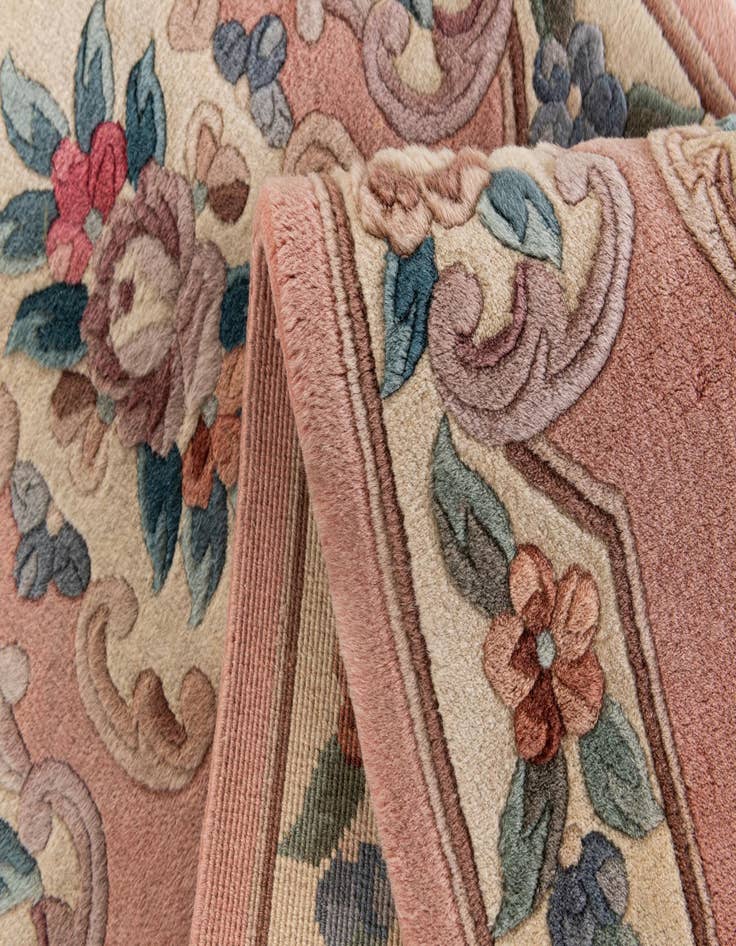 Detail image of  2' 4 x 10' 5  Hand Knotted Antique Finish Wool Runner Rug