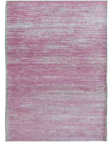 A 14 ft runner rug in shades of pink with a subtle modern stripe pattern, ideal for a hallway.