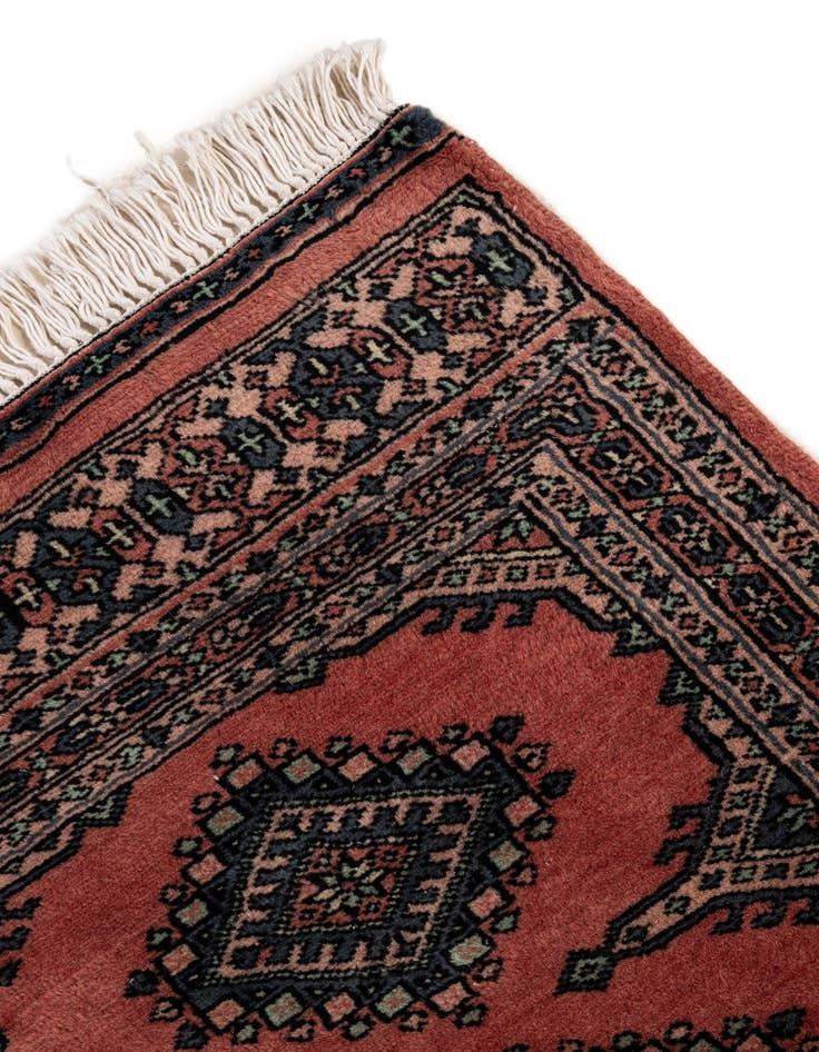 Detail image of  2' 1 x 6' 5  Hand Knotted Bokhara Oriental Wool Runner Rug