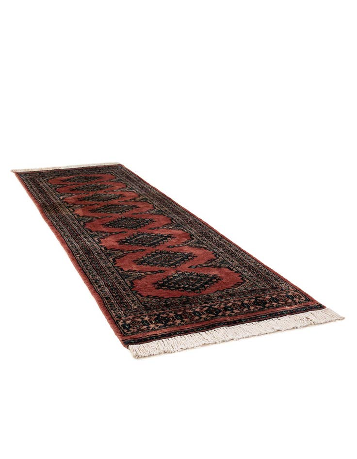 Detail image of  2' 1 x 6' 5  Hand Knotted Bokhara Oriental Wool Runner Rug