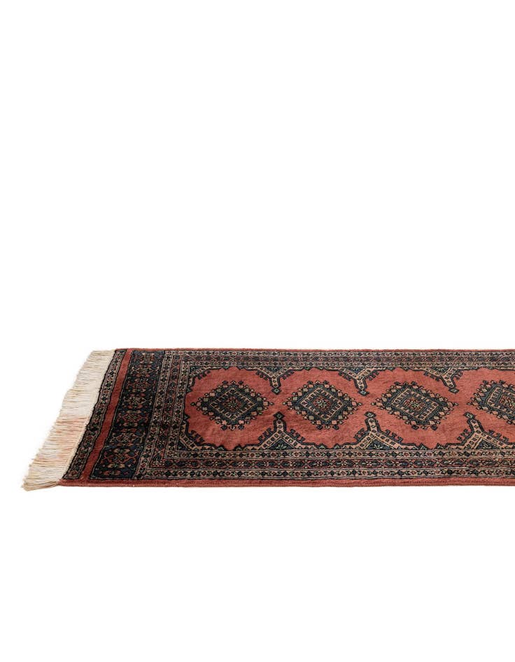 Detail image of  2' 1 x 6' 5  Hand Knotted Bokhara Oriental Wool Runner Rug