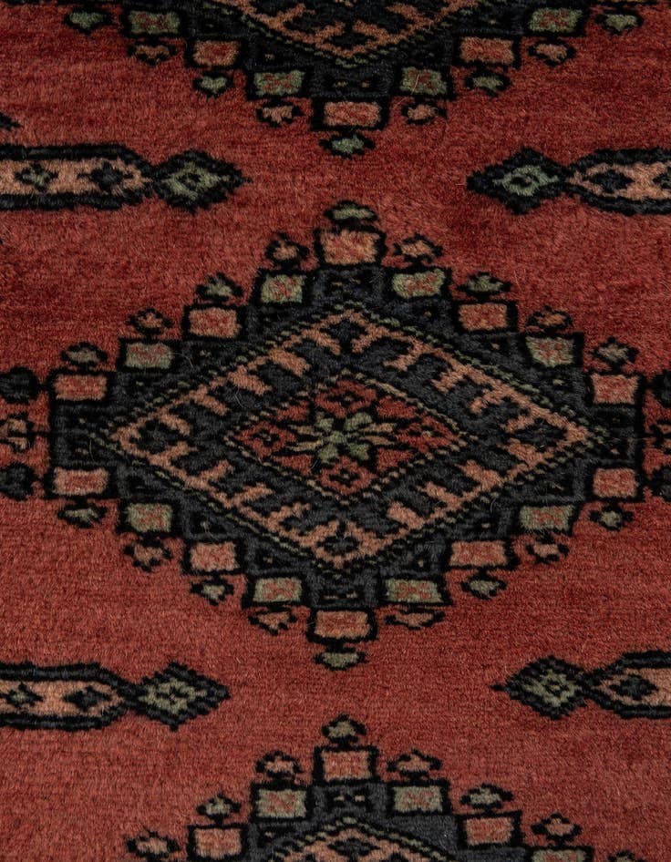 Detail image of  2' 1 x 6' 5  Hand Knotted Bokhara Oriental Wool Runner Rug