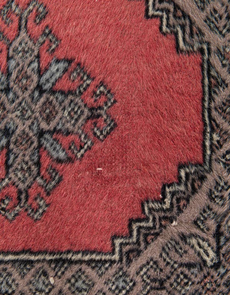 Detail image of  2' 6 x 8' 1  Hand Knotted Bokhara Oriental Wool Runner Rug