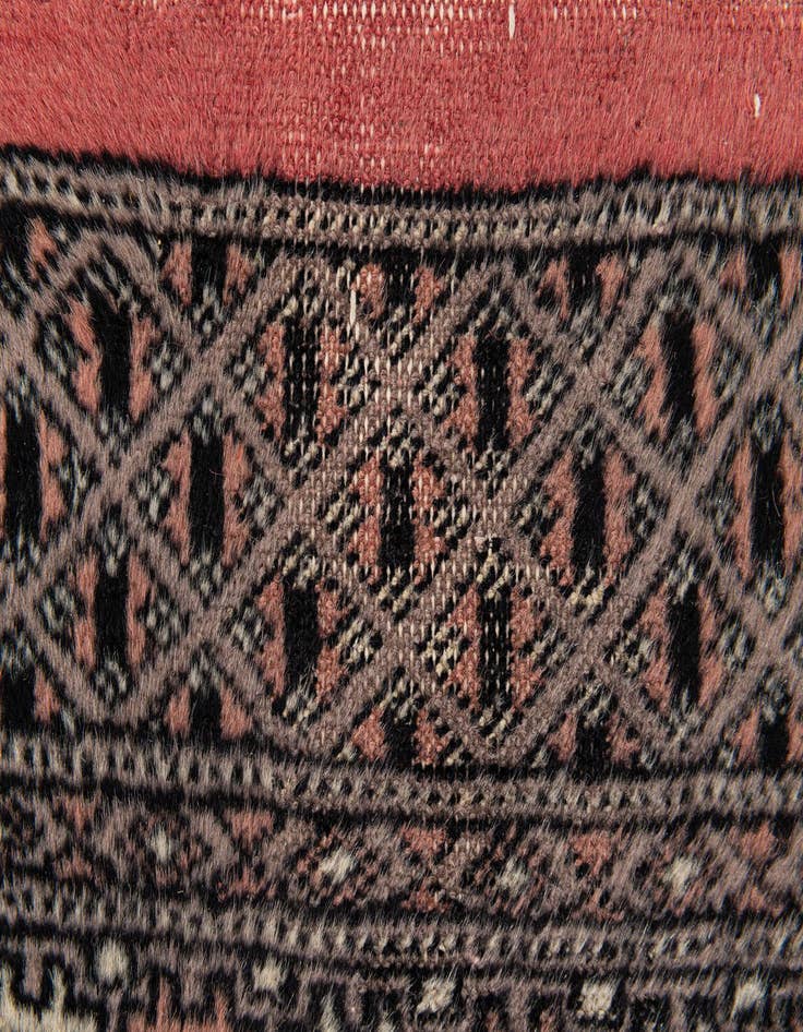 Detail image of  2' 6 x 8' 1  Hand Knotted Bokhara Oriental Wool Runner Rug