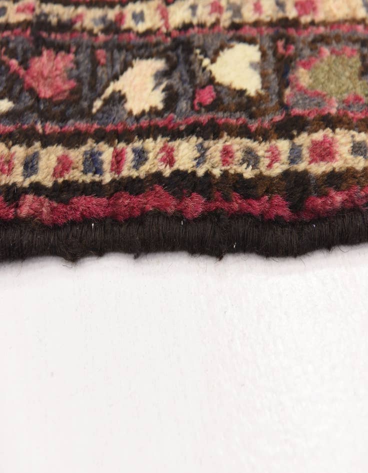 Detail image of  3' 3 x 9' 7  Hand Knotted Hamedan Persian Wool Runner Rug