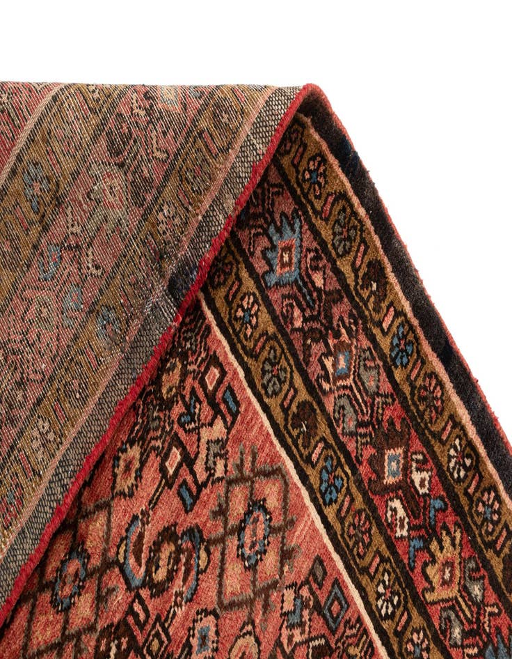 Detail image of  3' 10 x 11' 3 Hamedan Wool Runner Rug